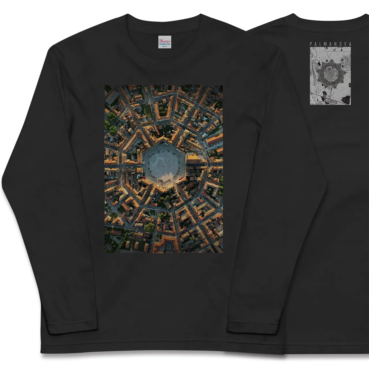 【パルマノーヴァ(イタリア)】Map World ロングスリーブTシャツ