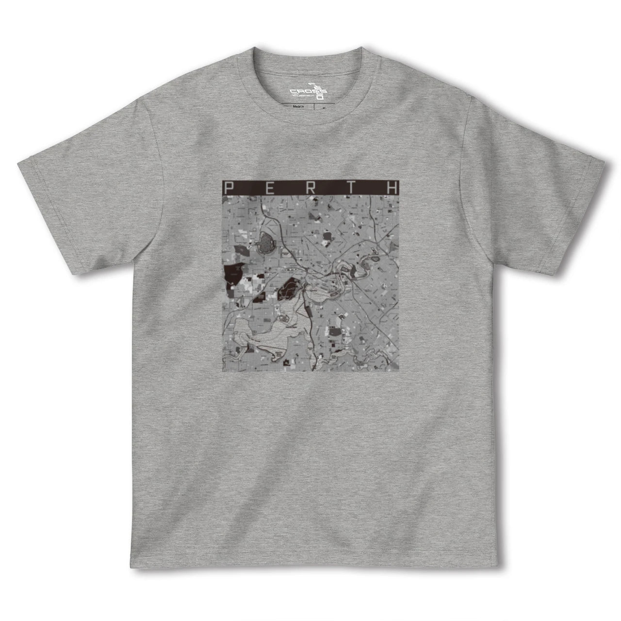 【パース(オーストラリア)】地図柄ヘビーウェイトTシャツ