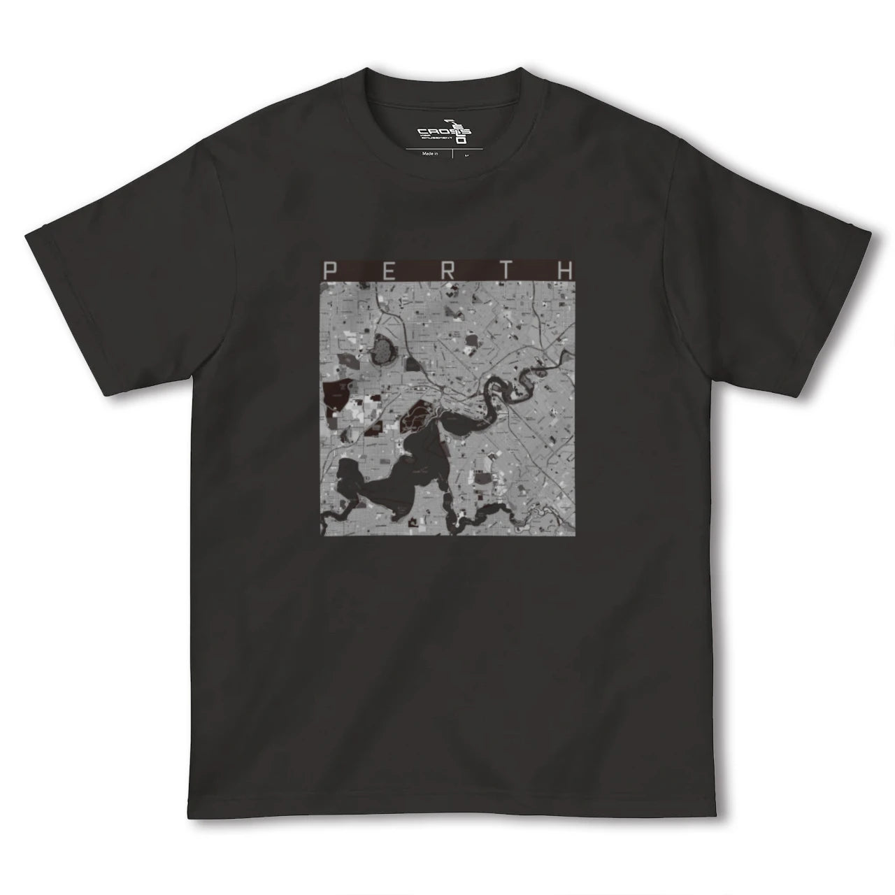 【パース(オーストラリア)】地図柄ヘビーウェイトTシャツ