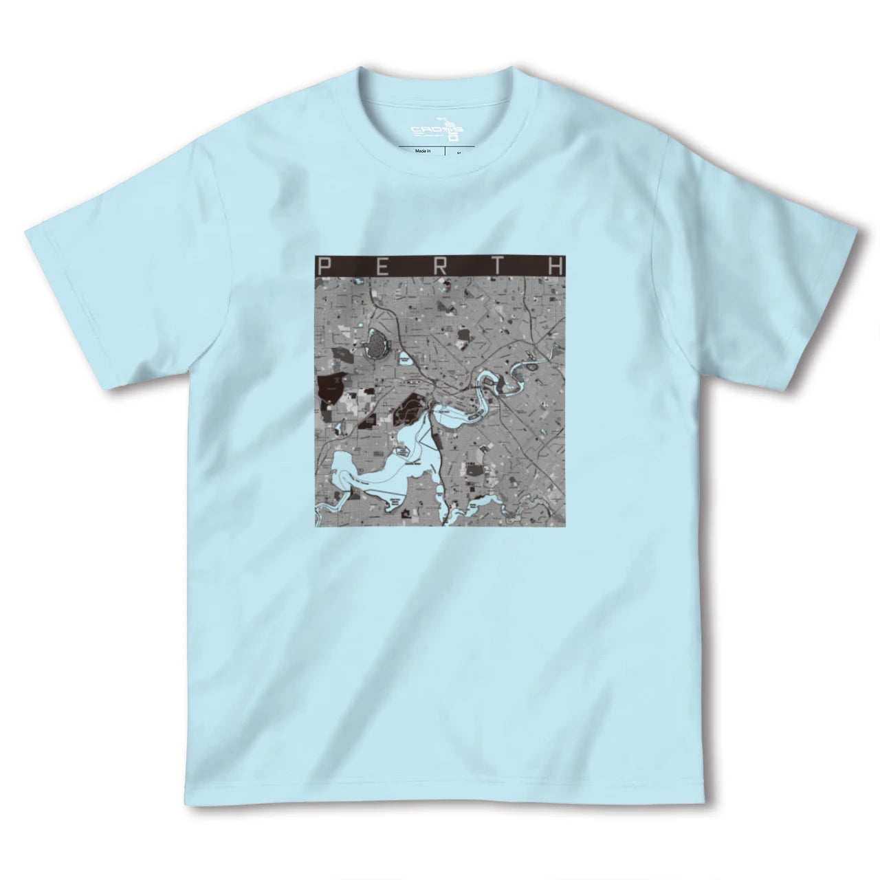 【パース(オーストラリア)】地図柄ヘビーウェイトTシャツ