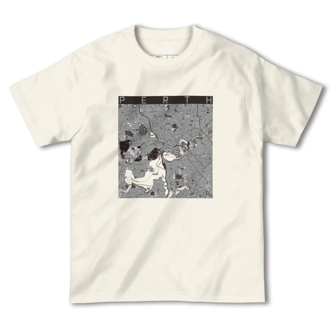 【パース(オーストラリア)】地図柄ヘビーウェイトTシャツ