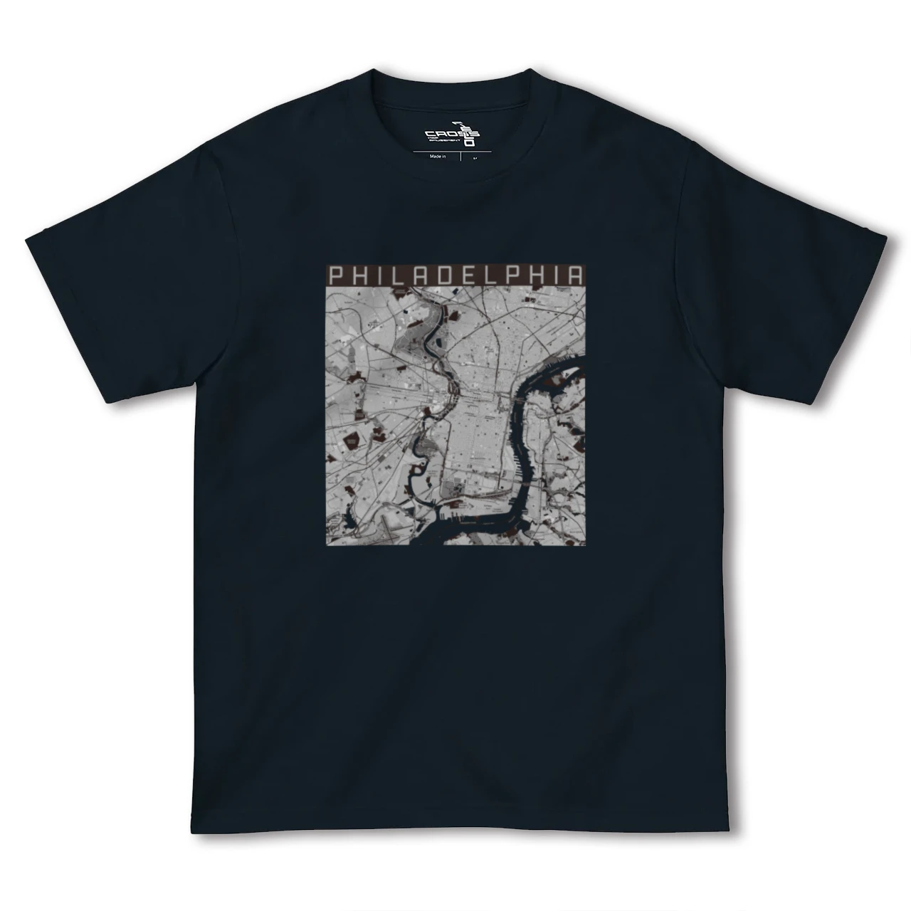 【フィラデルフィア(アメリカ)】地図柄ヘビーウェイトTシャツ