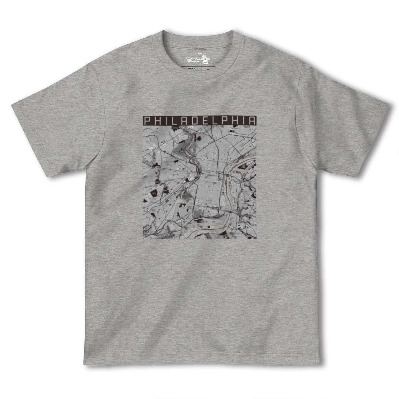 【フィラデルフィア(アメリカ)】地図柄ヘビーウェイトTシャツ