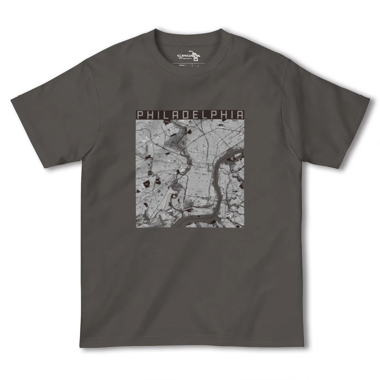 【フィラデルフィア(アメリカ)】地図柄ヘビーウェイトTシャツ