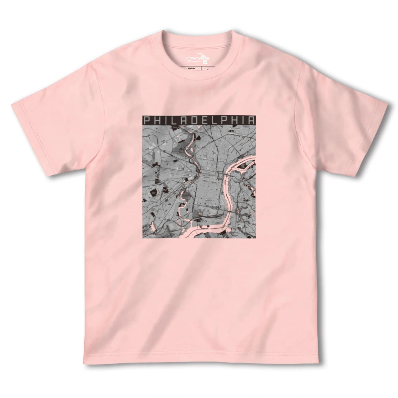 【フィラデルフィア(アメリカ)】地図柄ヘビーウェイトTシャツ