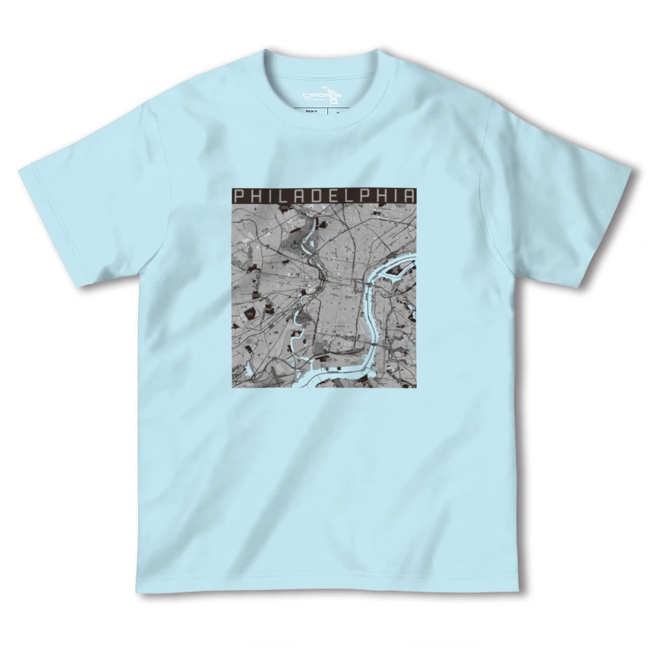 【フィラデルフィア(アメリカ)】地図柄ヘビーウェイトTシャツ