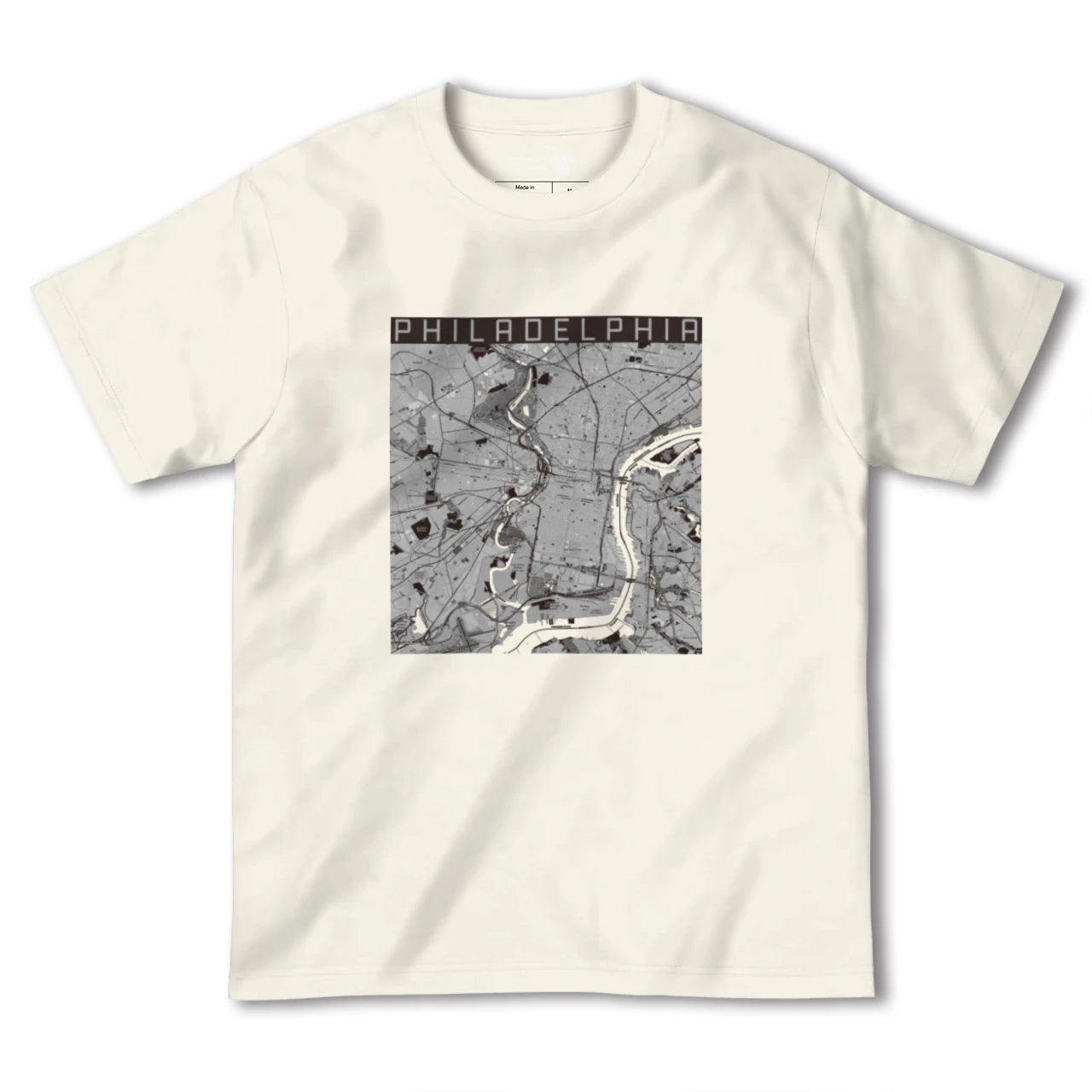 【フィラデルフィア(アメリカ)】地図柄ヘビーウェイトTシャツ