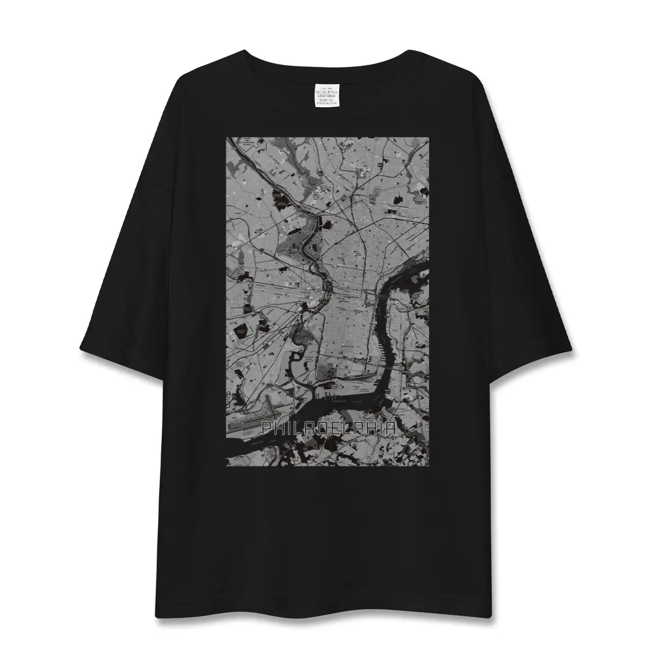 【フィラデルフィア(アメリカ)】地図柄ビッグシルエットTシャツ