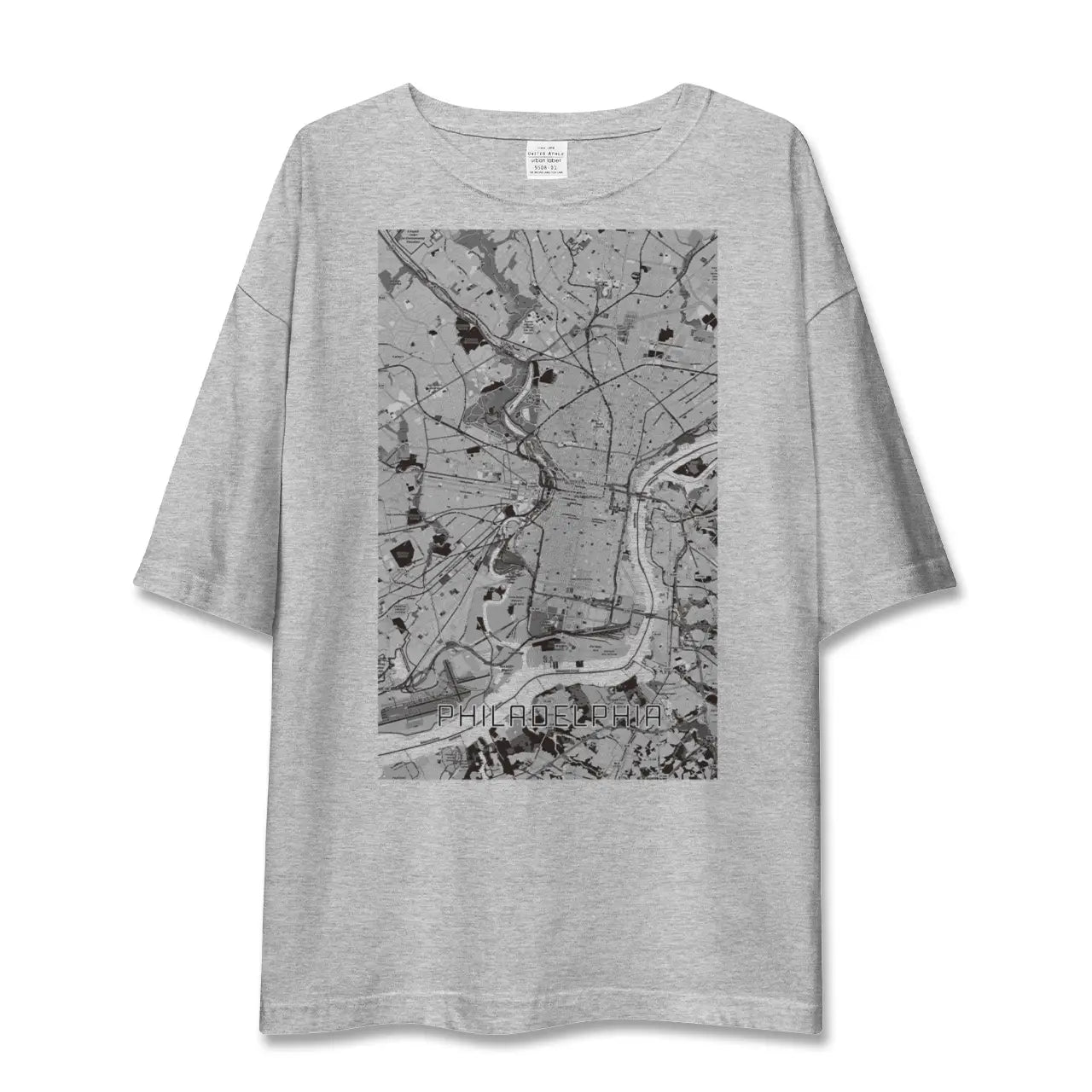 【フィラデルフィア(アメリカ)】地図柄ビッグシルエットTシャツ