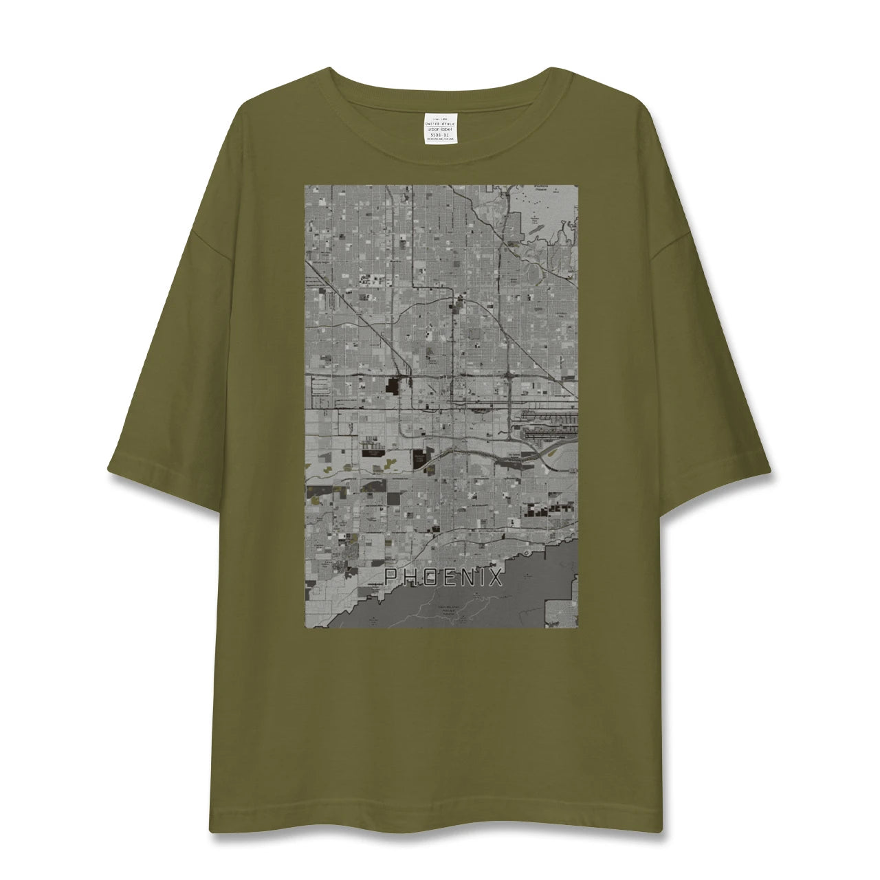 【フェニックス(アメリカ)】地図柄ビッグシルエットTシャツ