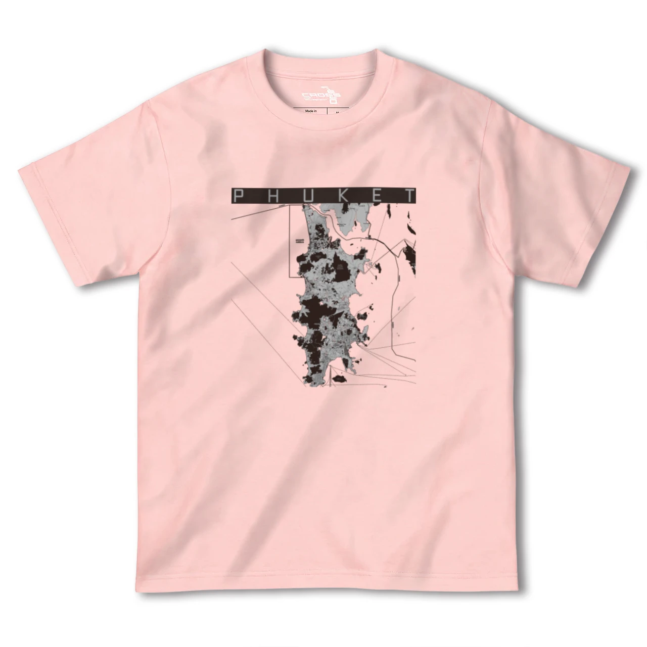 【プーケット(タイ)】地図柄ヘビーウェイトTシャツ