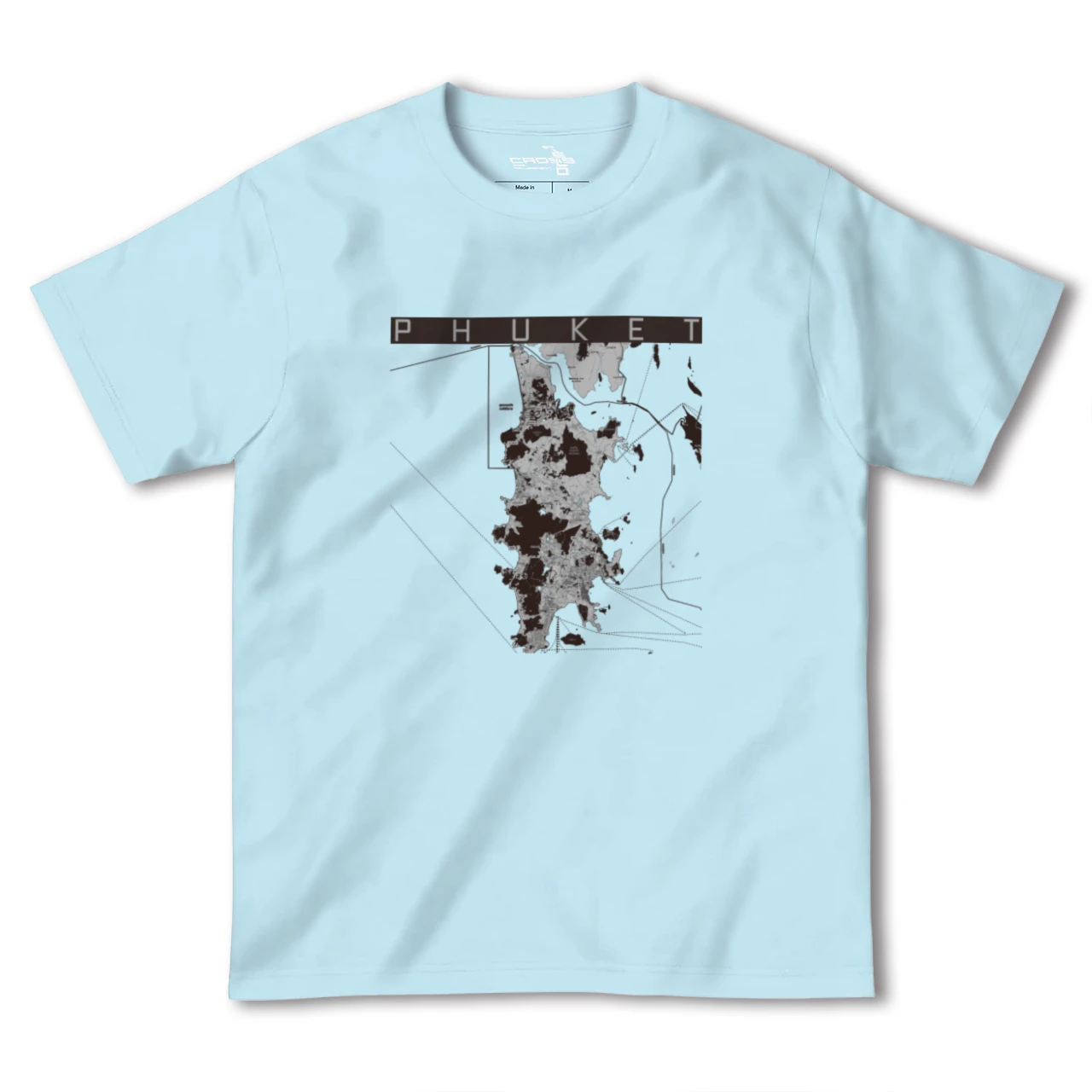 【プーケット(タイ)】地図柄ヘビーウェイトTシャツ