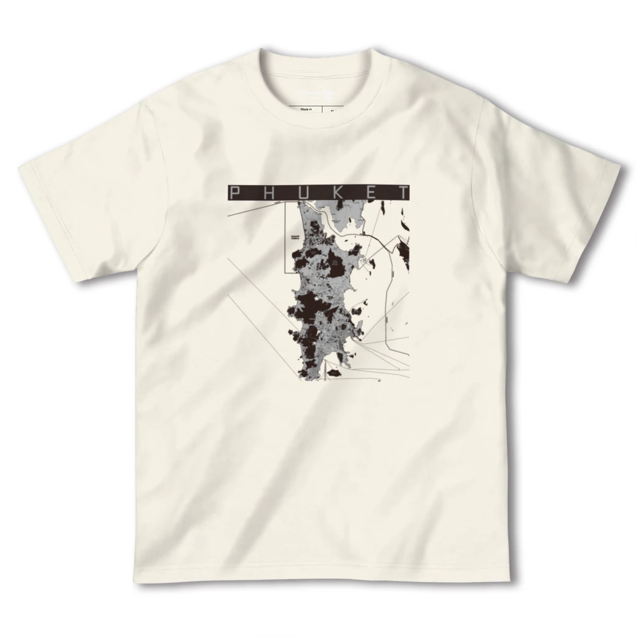 【プーケット(タイ)】地図柄ヘビーウェイトTシャツ