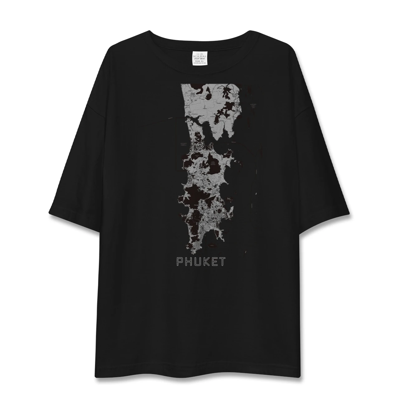 【プーケット(タイ)】地図柄ビッグシルエットTシャツ