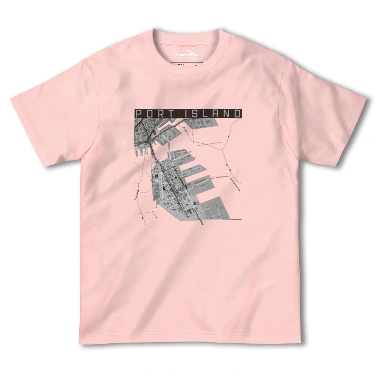 【ポートアイランド(兵庫県)】地図柄ヘビーウェイトTシャツ