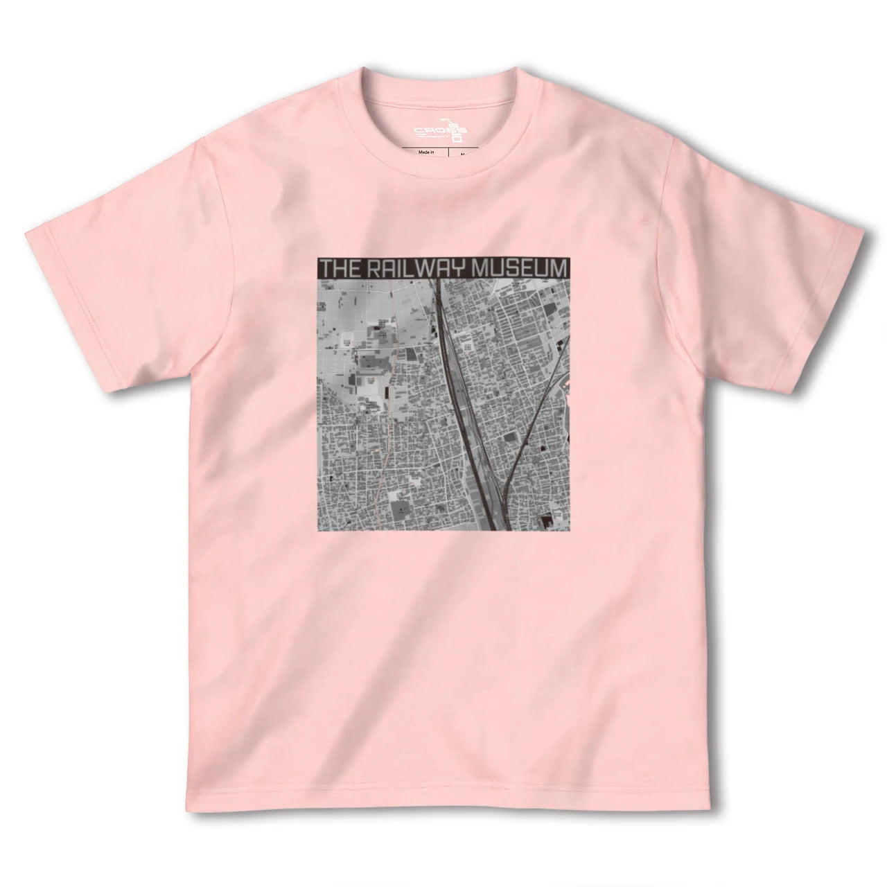 【鉄道博物館(埼玉県)】地図柄ヘビーウェイトTシャツ