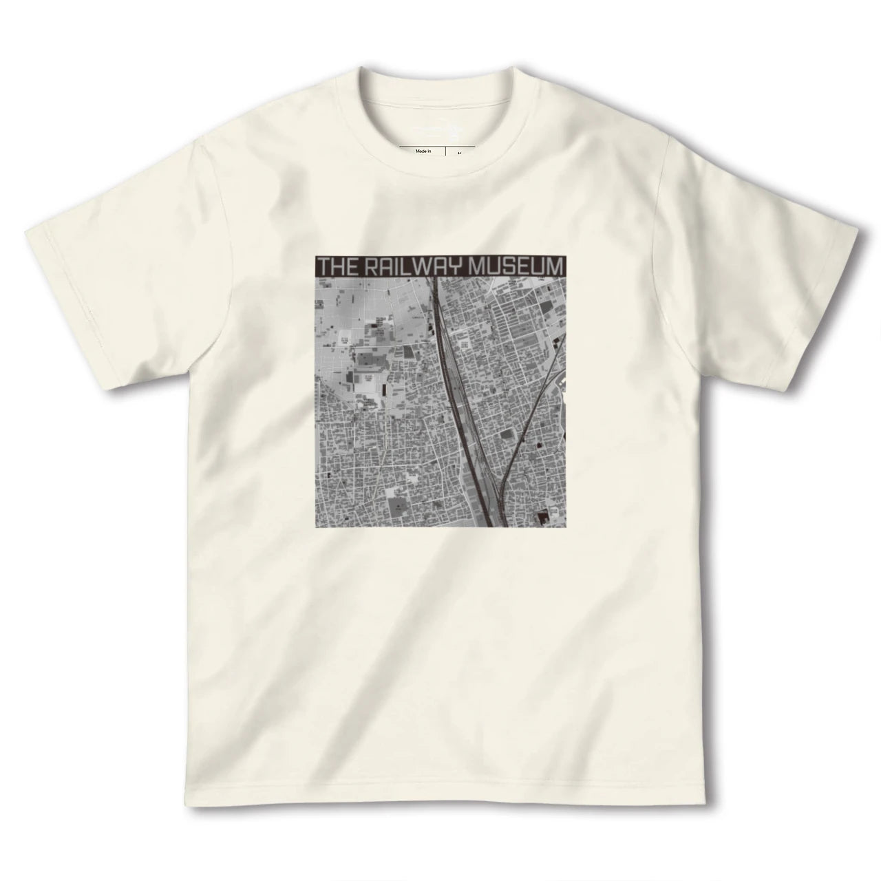 【鉄道博物館(埼玉県)】地図柄ヘビーウェイトTシャツ