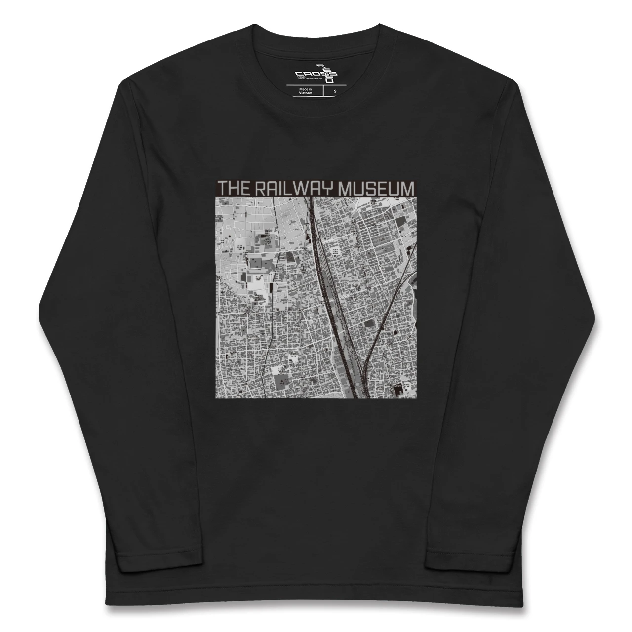 【鉄道博物館(埼玉県)】地図柄ロングスリーブTシャツ