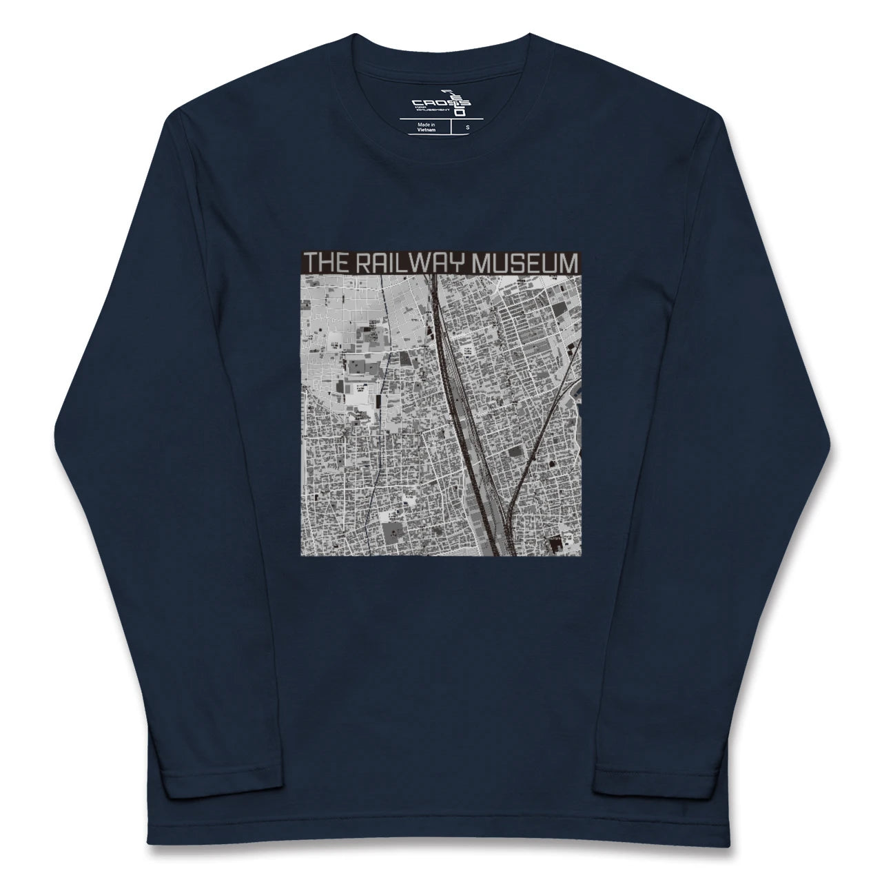 【鉄道博物館(埼玉県)】地図柄ロングスリーブTシャツ