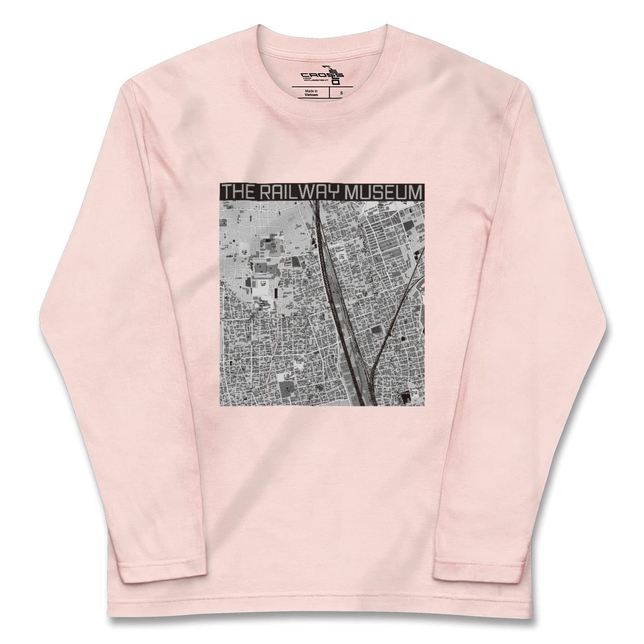 【鉄道博物館(埼玉県)】地図柄ロングスリーブTシャツ
