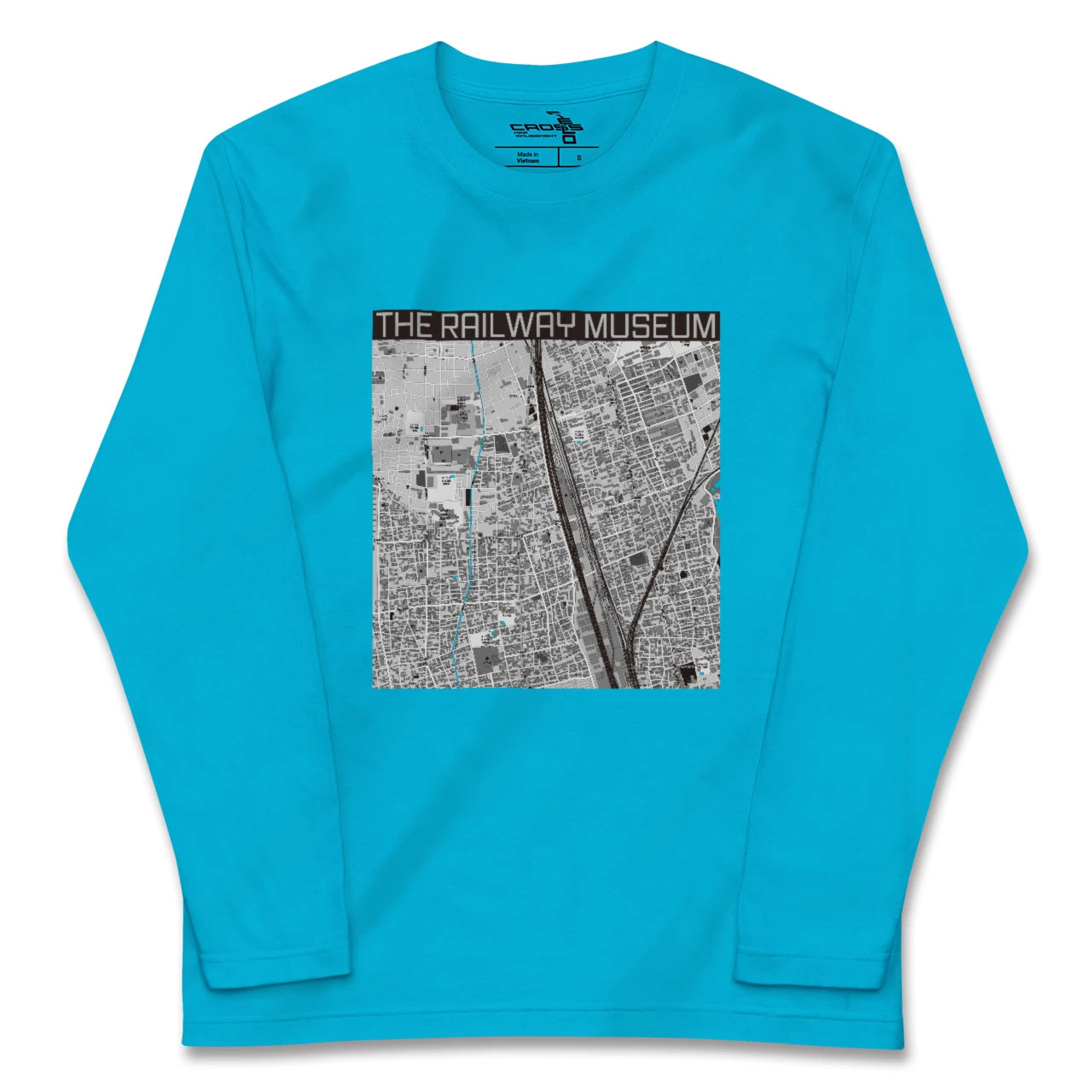 【鉄道博物館(埼玉県)】地図柄ロングスリーブTシャツ