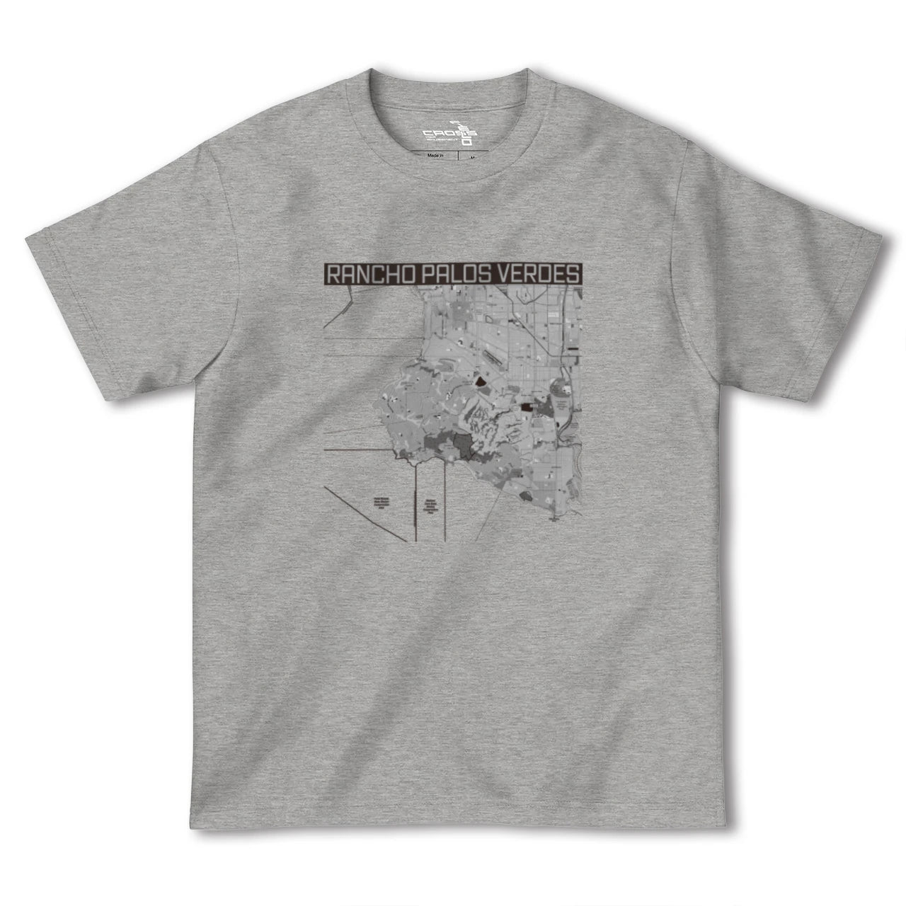 【ランチョ・パロス・ベルデス(アメリカ)】地図柄ヘビーウェイトTシャツ
