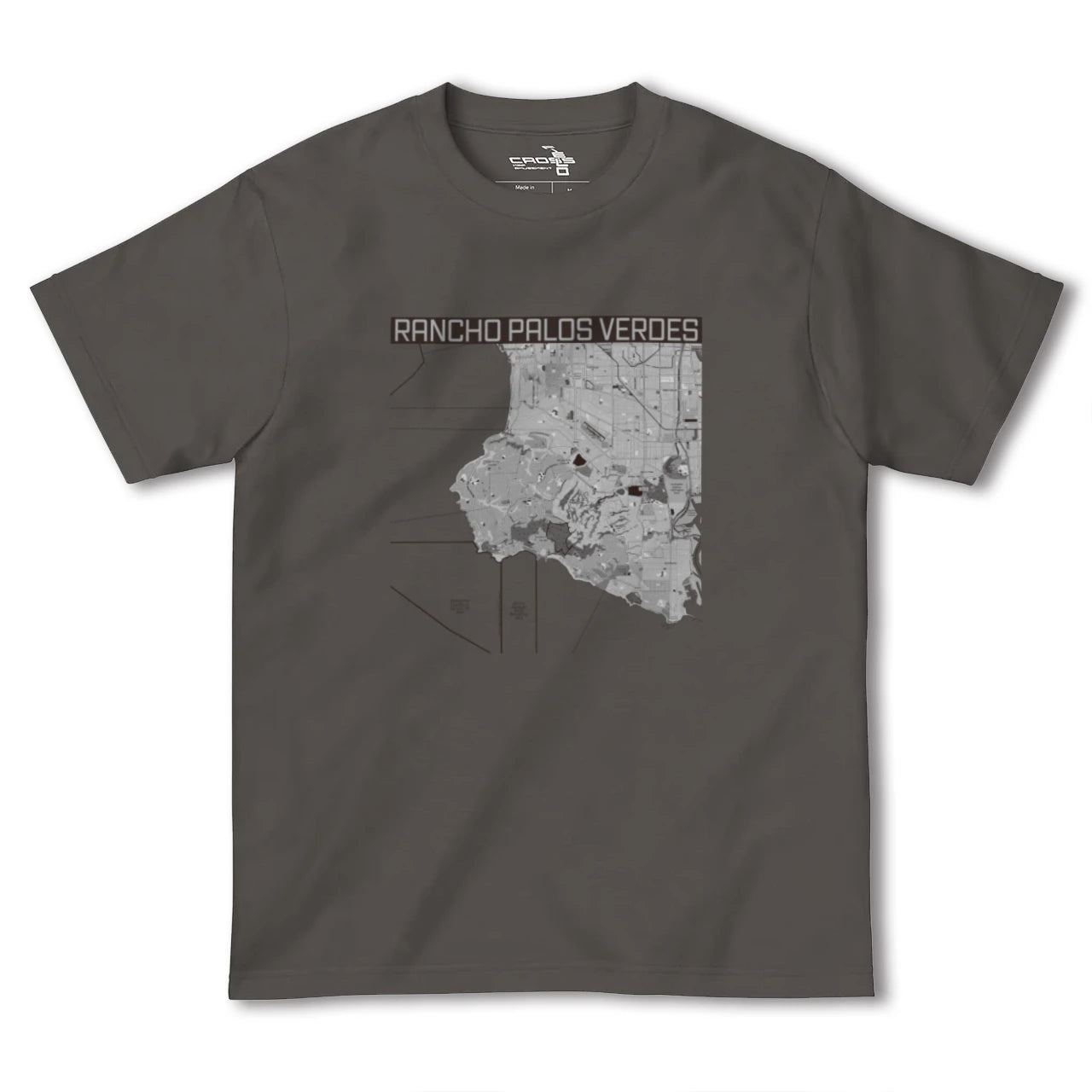 【ランチョ・パロス・ベルデス(アメリカ)】地図柄ヘビーウェイトTシャツ