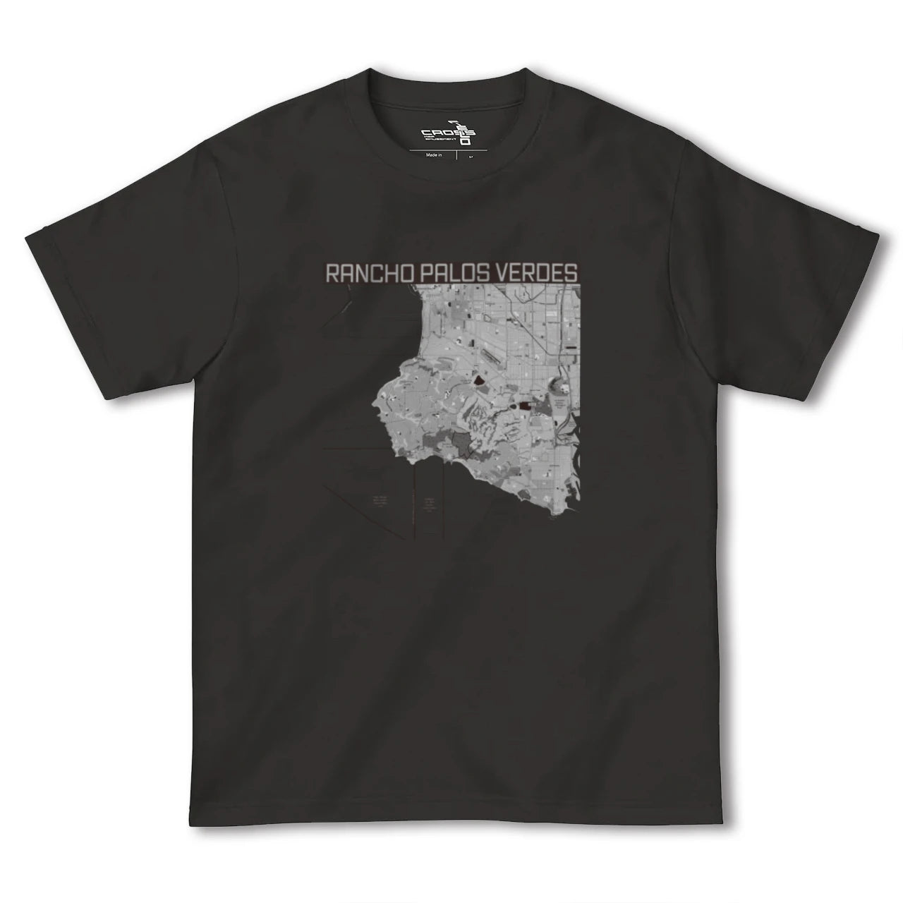 【ランチョ・パロス・ベルデス(アメリカ)】地図柄ヘビーウェイトTシャツ