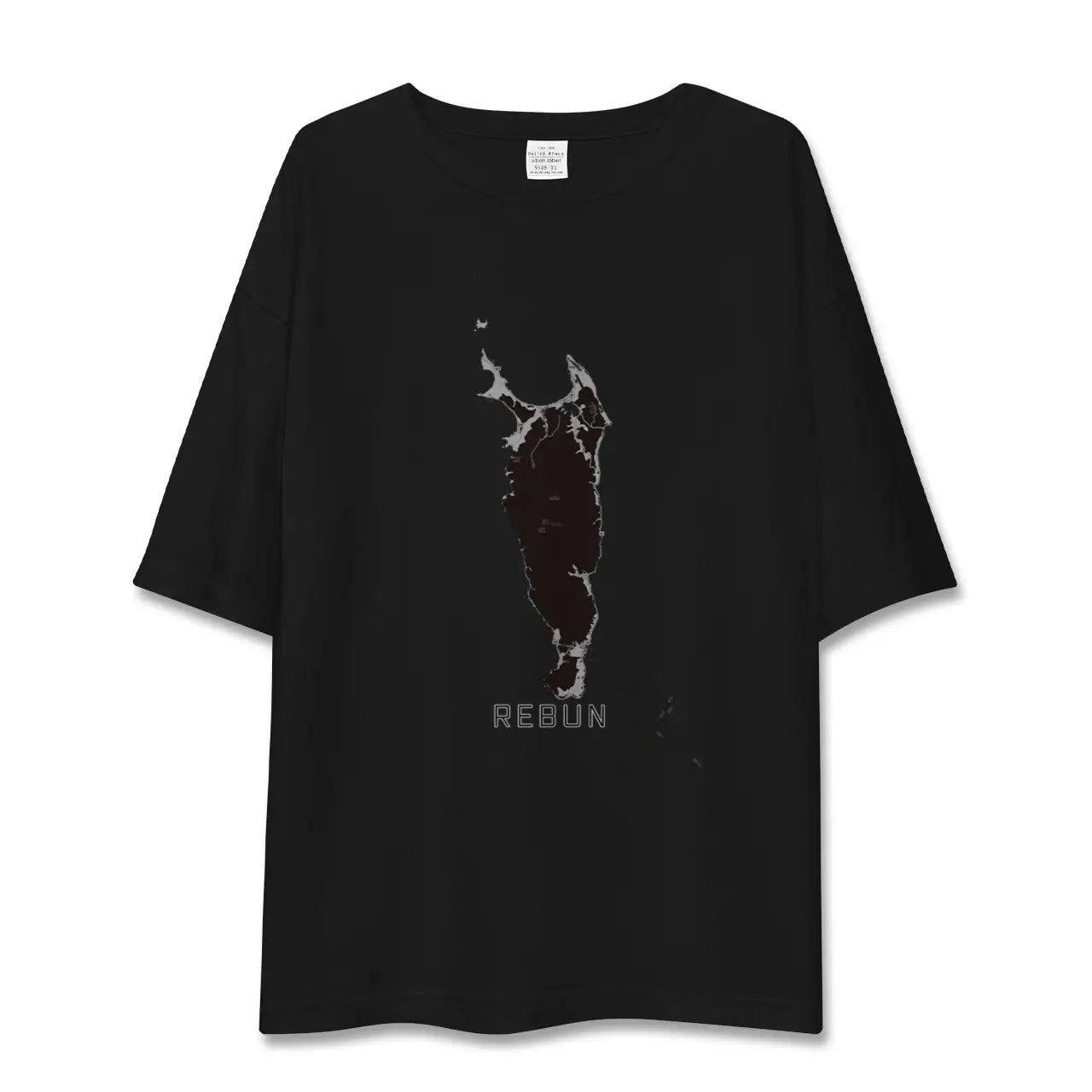【礼文(北海道)】地図柄ビッグシルエットTシャツ