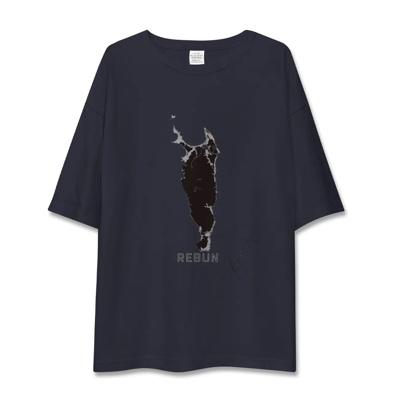 【礼文(北海道)】地図柄ビッグシルエットTシャツ