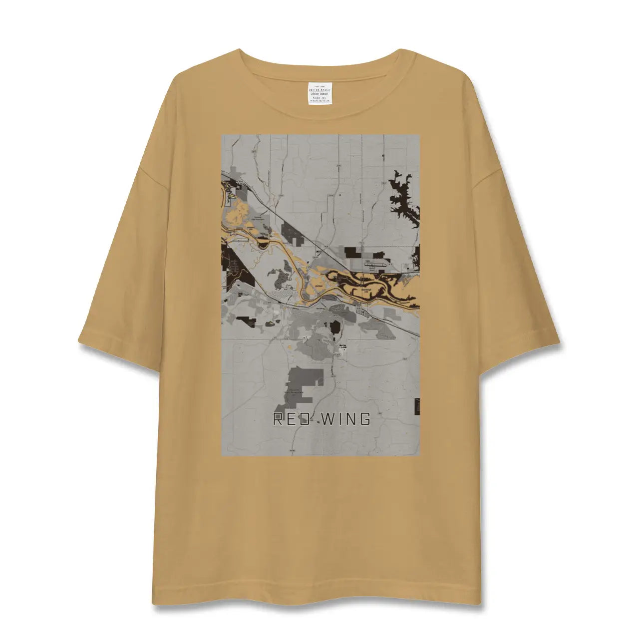 【レッドウイング(アメリカ)】地図柄ビッグシルエットTシャツ