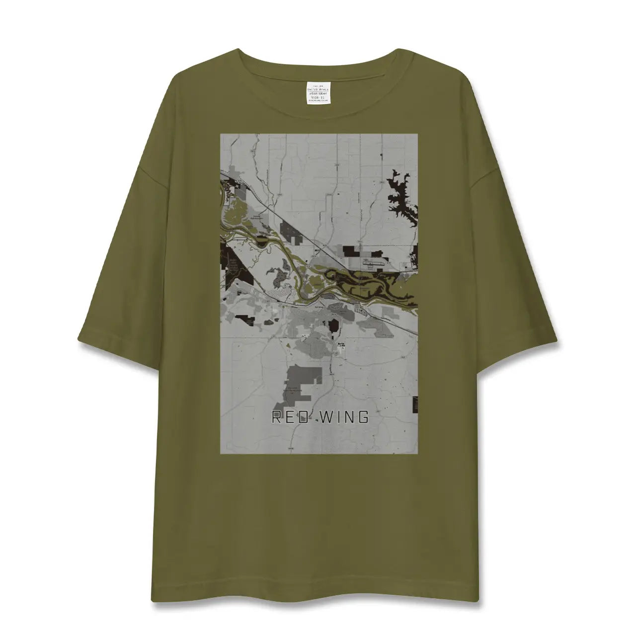 【レッドウイング(アメリカ)】地図柄ビッグシルエットTシャツ