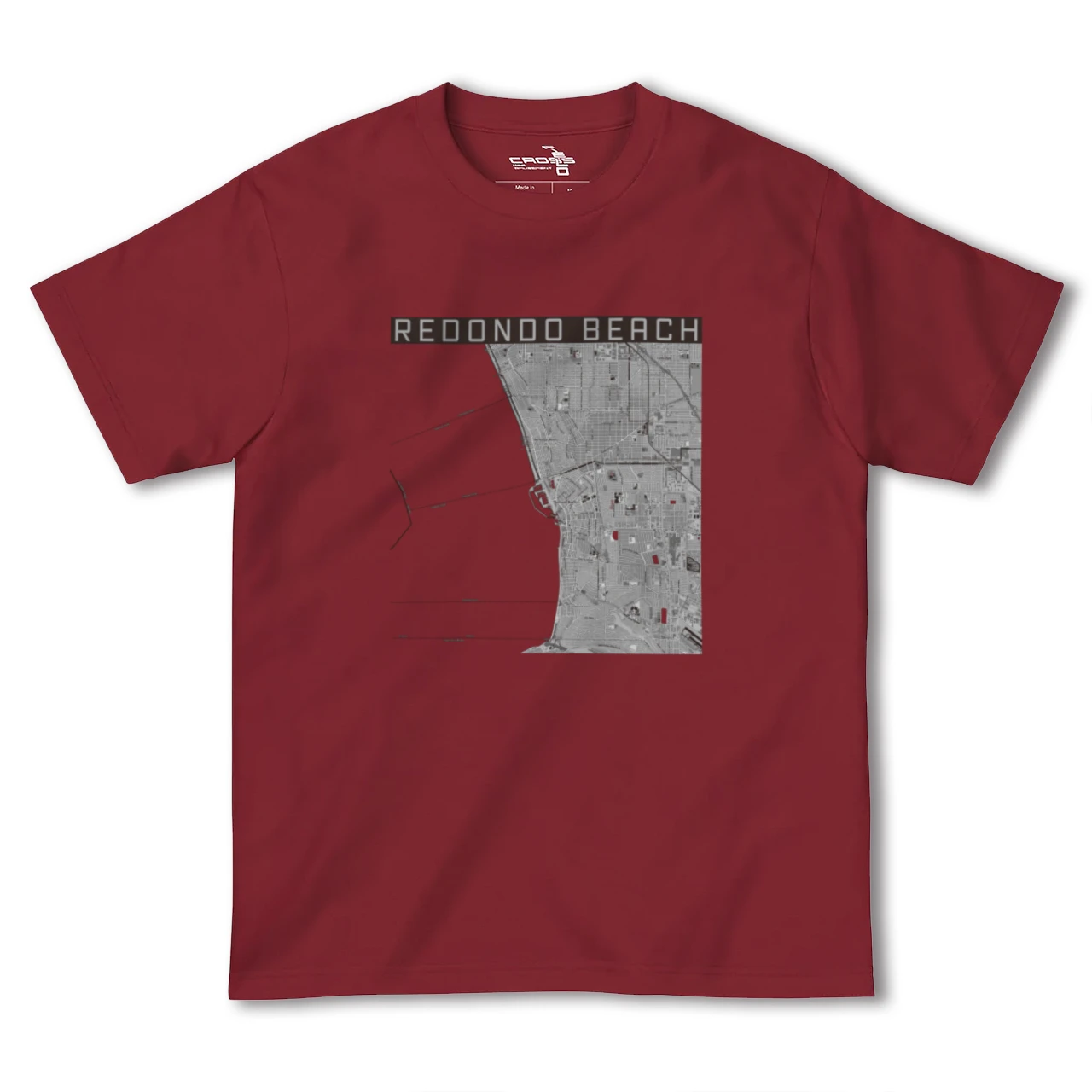 【レドンドビーチ(アメリカ)】地図柄ヘビーウェイトTシャツ