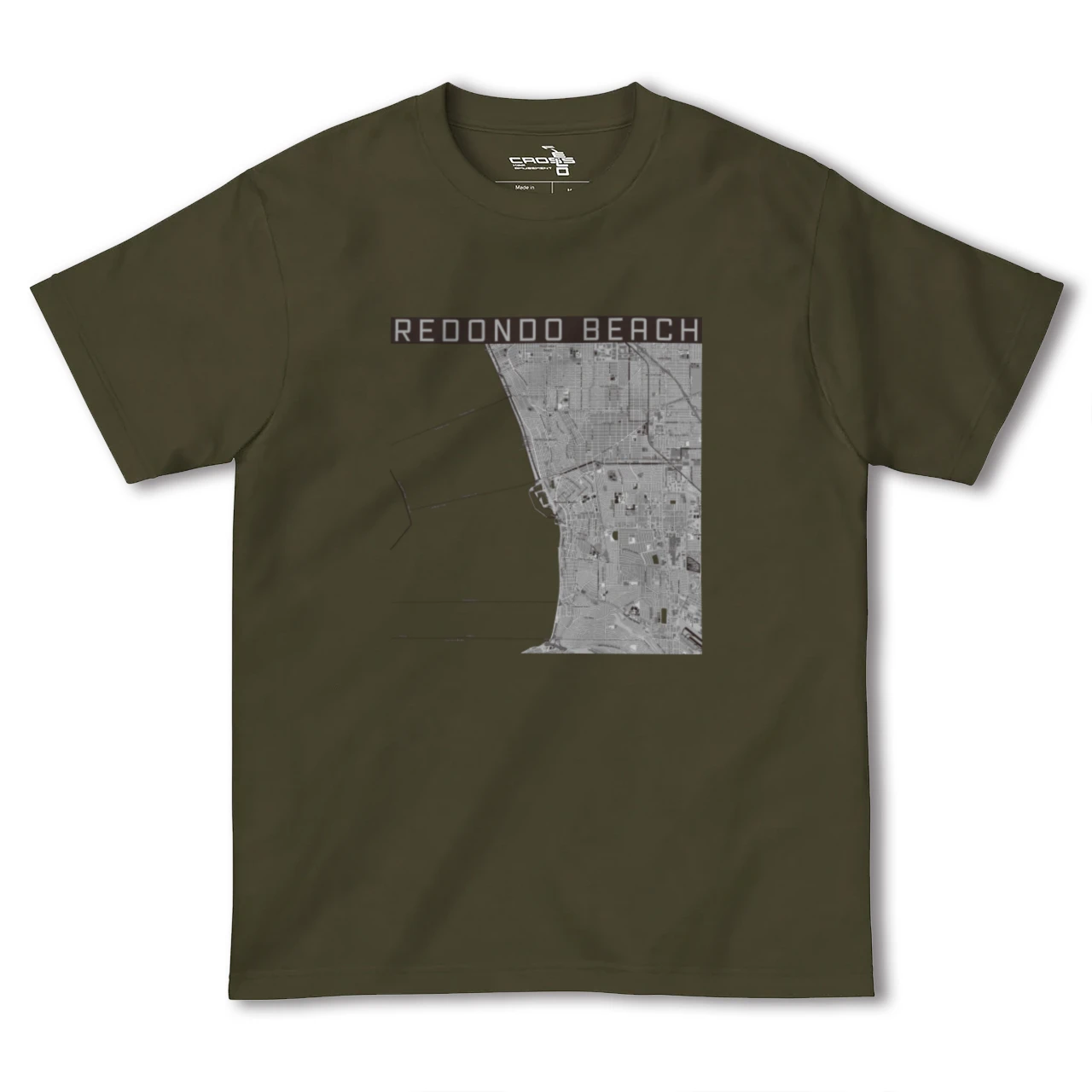 【レドンドビーチ(アメリカ)】地図柄ヘビーウェイトTシャツ