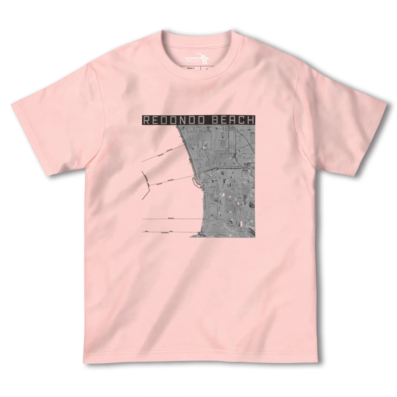 【レドンドビーチ(アメリカ)】地図柄ヘビーウェイトTシャツ