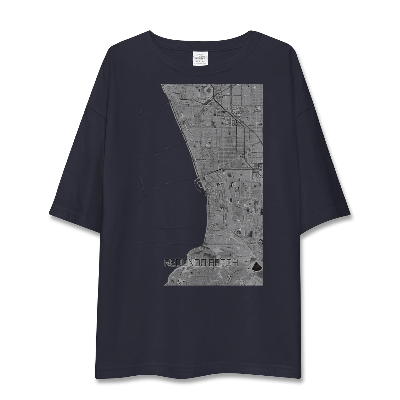 【レドンドビーチ(アメリカ)】地図柄ビッグシルエットTシャツ