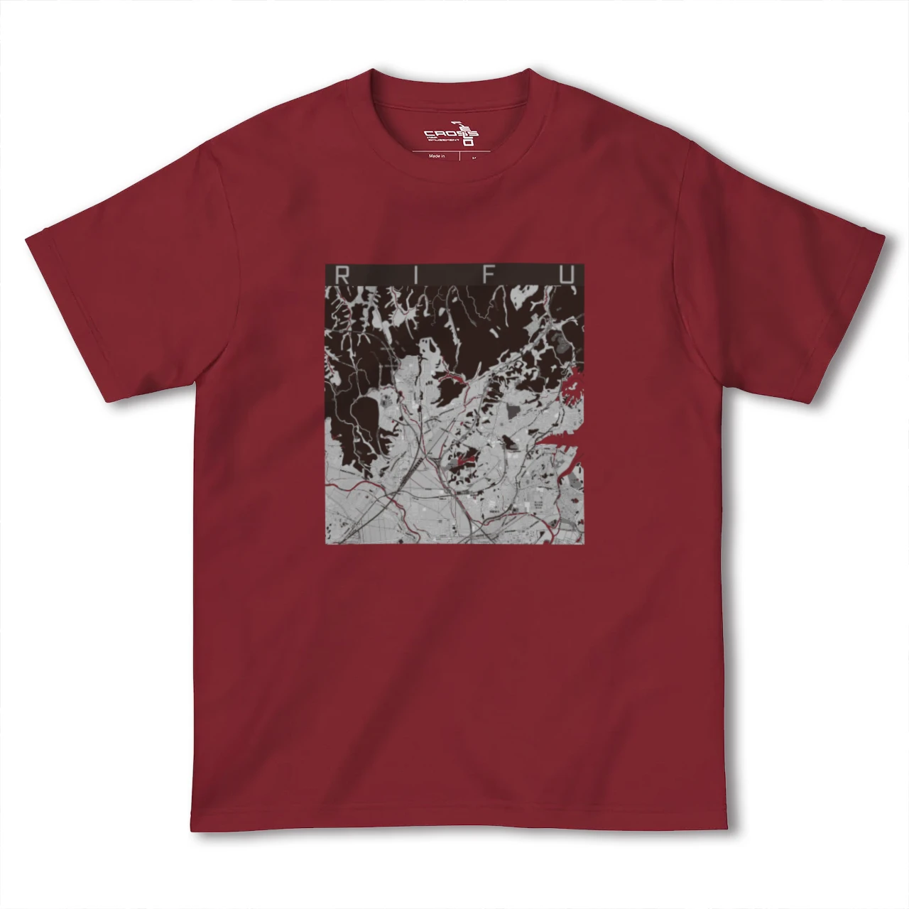 【利府(宮城県)】地図柄ヘビーウェイトTシャツ