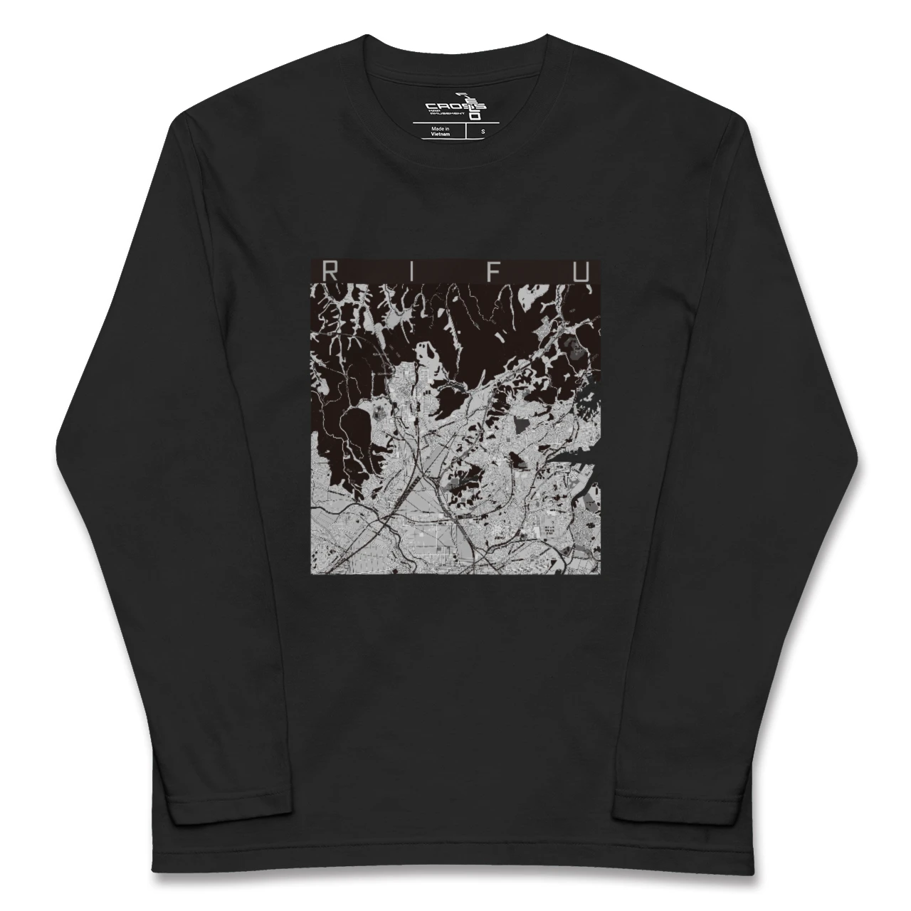 【利府(宮城県)】地図柄ロングスリーブTシャツ