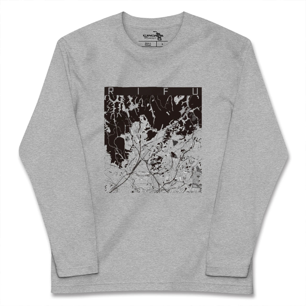 【利府(宮城県)】地図柄ロングスリーブTシャツ