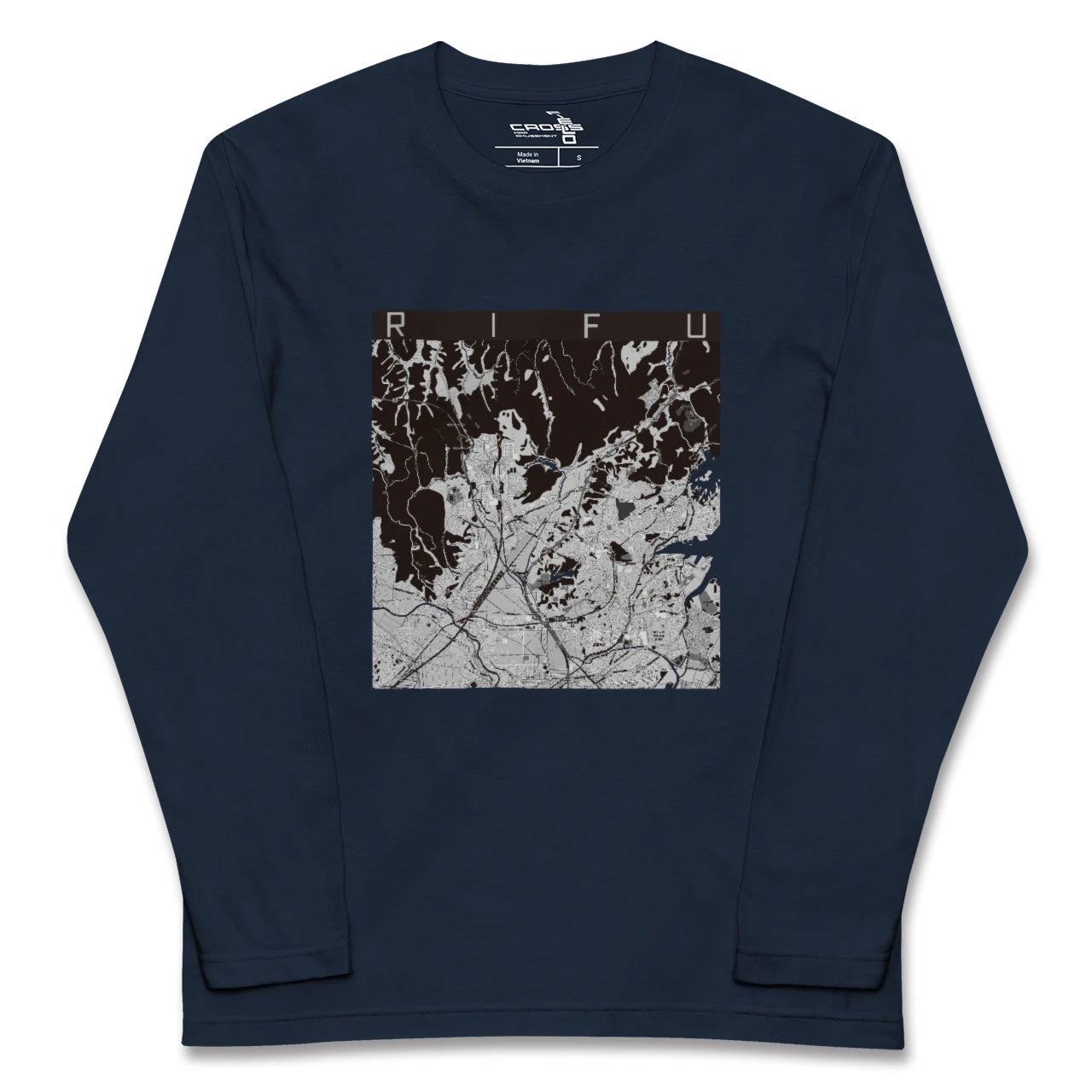 【利府(宮城県)】地図柄ロングスリーブTシャツ