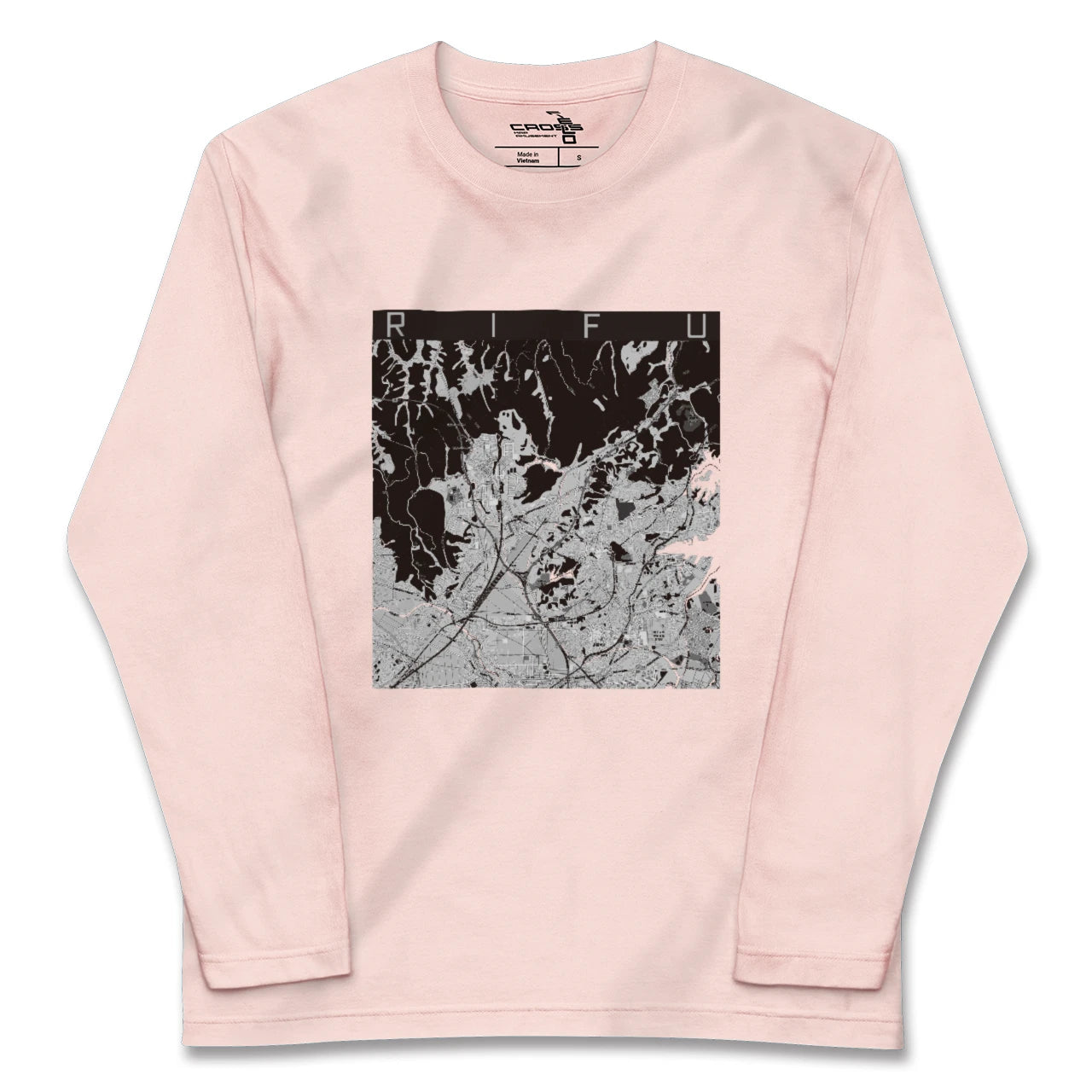 【利府(宮城県)】地図柄ロングスリーブTシャツ