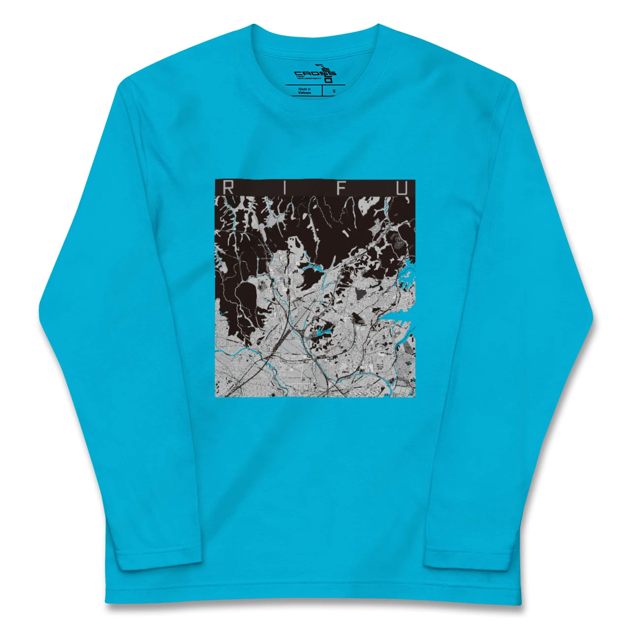 【利府(宮城県)】地図柄ロングスリーブTシャツ