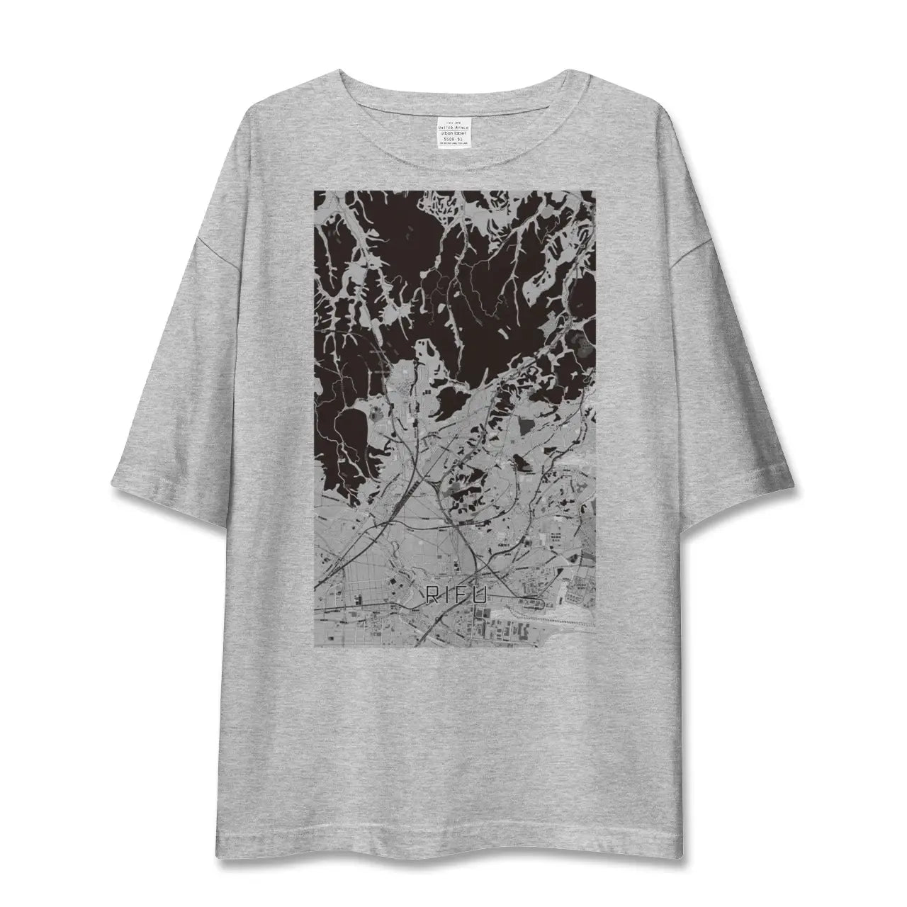 【利府(宮城県)】地図柄ビッグシルエットTシャツ