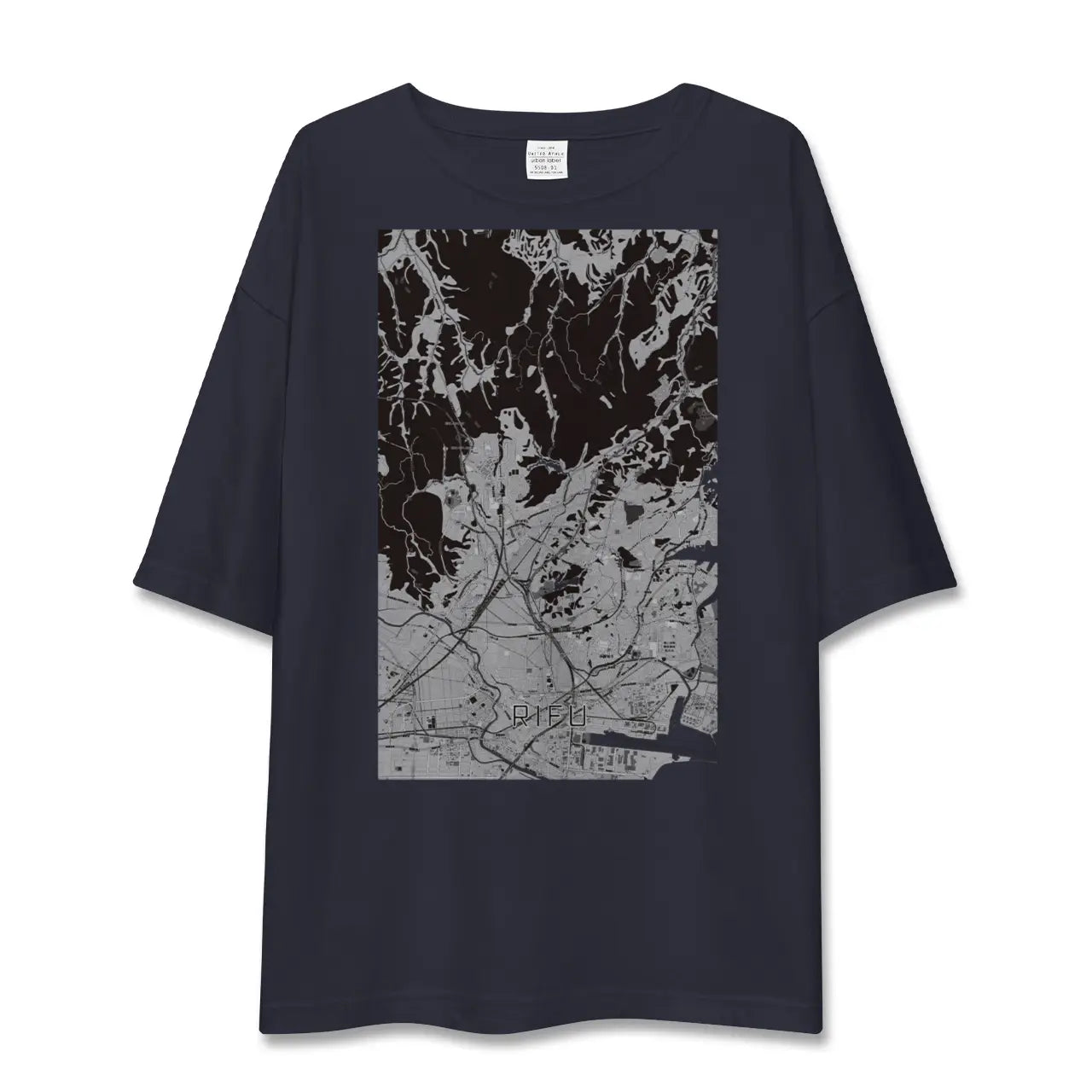 【利府(宮城県)】地図柄ビッグシルエットTシャツ