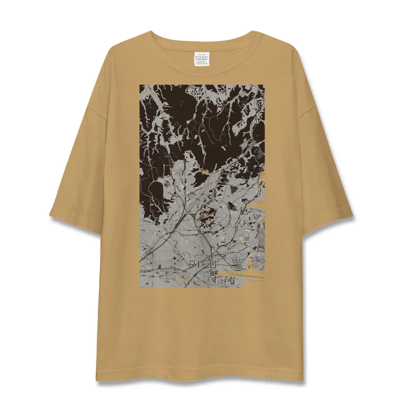 【利府(宮城県)】地図柄ビッグシルエットTシャツ