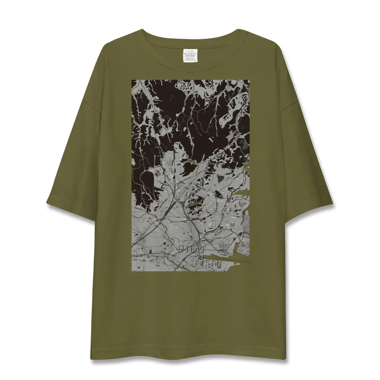 【利府(宮城県)】地図柄ビッグシルエットTシャツ