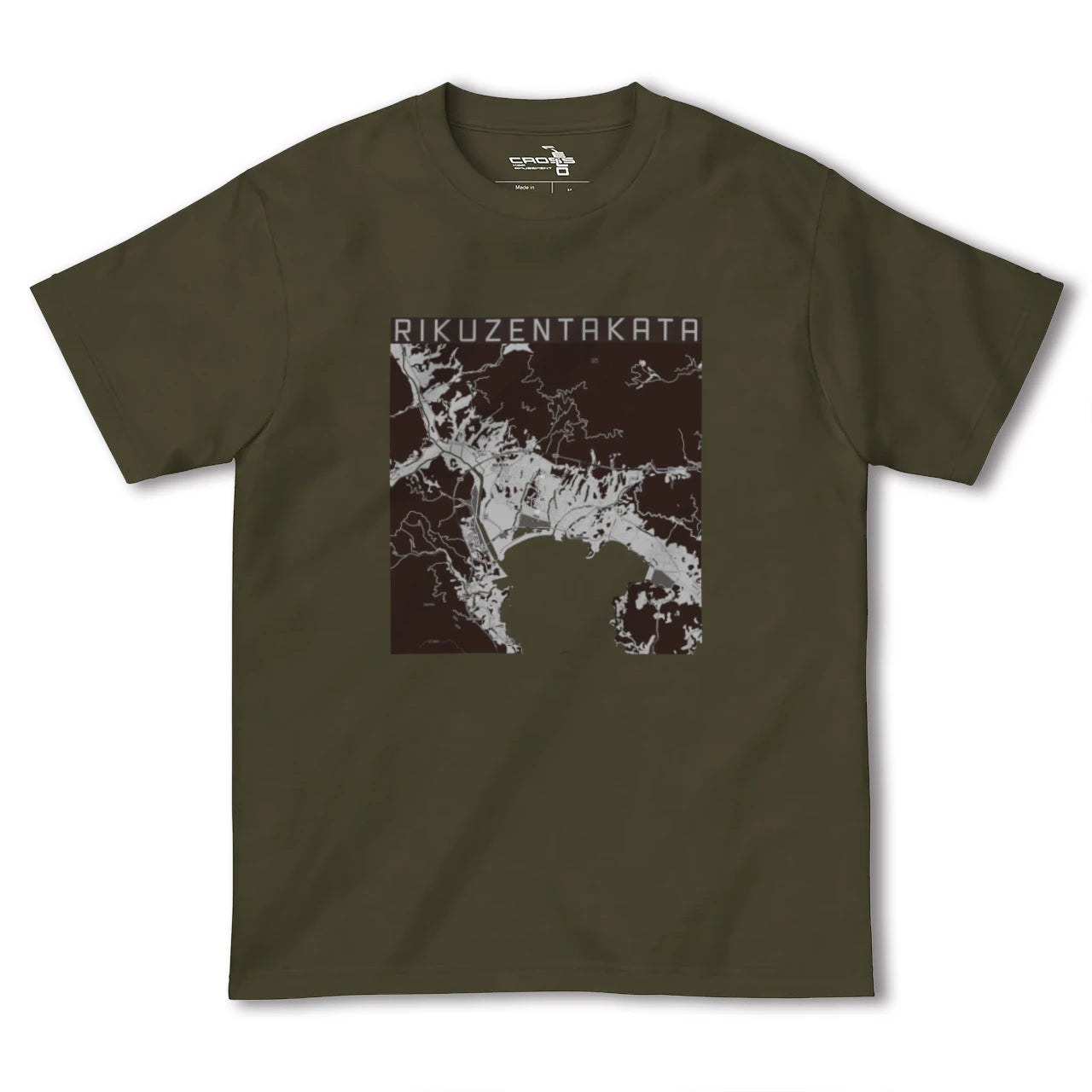【陸前高田(岩手県)】地図柄ヘビーウェイトTシャツ