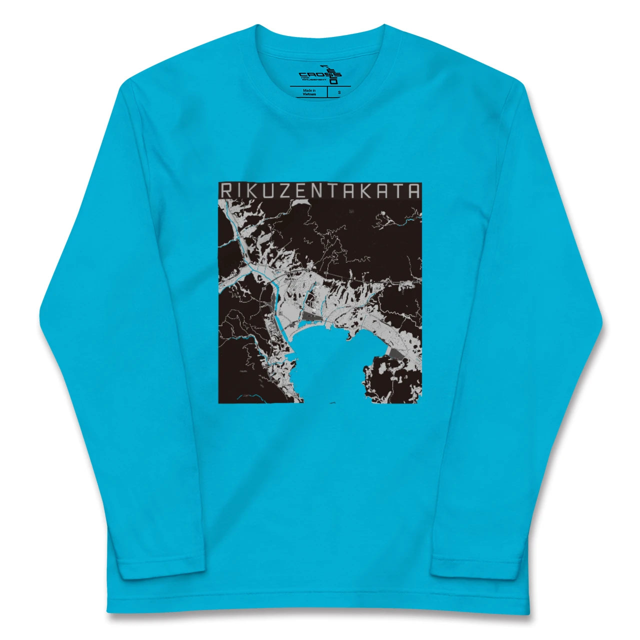 【陸前高田(岩手県)】地図柄ロングスリーブTシャツ
