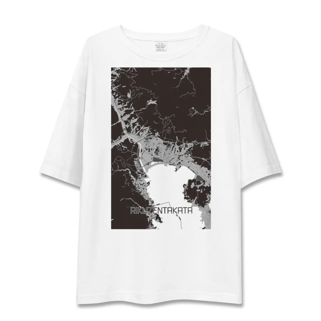 【陸前高田(岩手県)】地図柄ビッグシルエットTシャツ