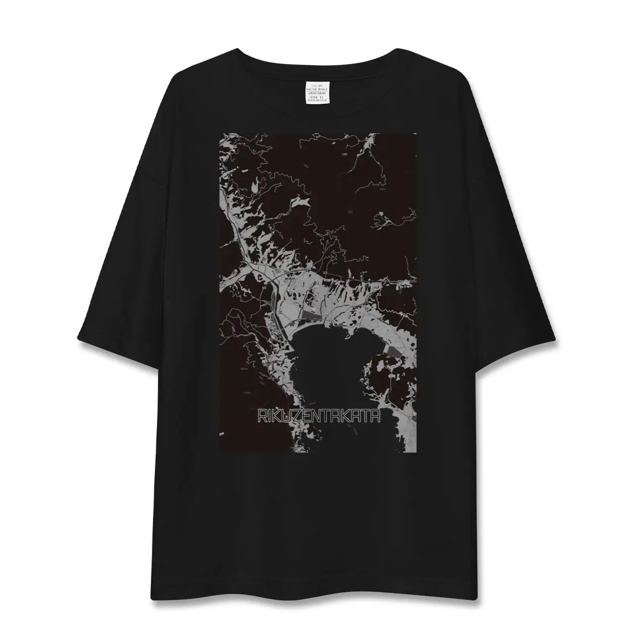 【陸前高田(岩手県)】地図柄ビッグシルエットTシャツ